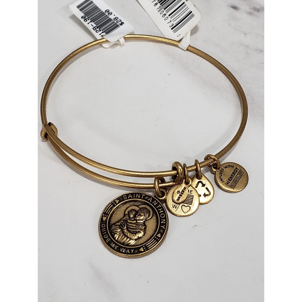 NEW Alex & Ani St. Anthony Wrap A12EB118RG Rose Gold Saint